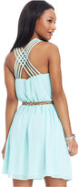 Thumbnail for your product : Amy Byer BCX Juniors' Sleeveless Belted Dress