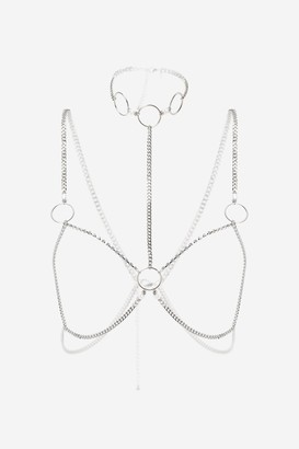Topshop Womens **Circle Body Chain - Silver - ShopStyle Jewellery
