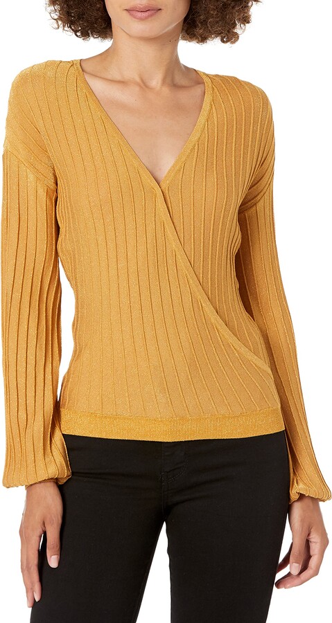 surplice sweater top