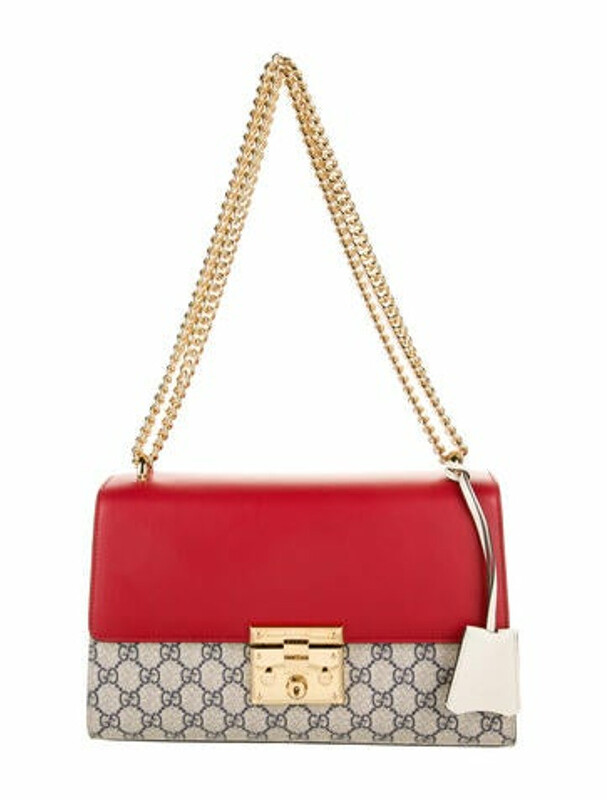 gucci padlock bag red