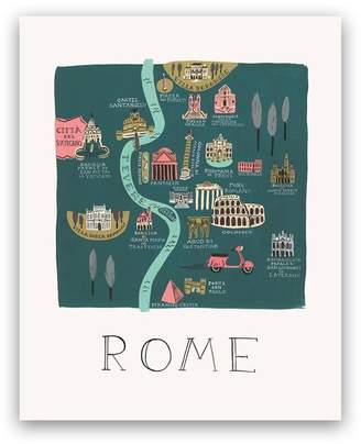 Rifle Paper Co. Rome Map Art Print - 8x10