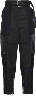 3.1 Phillip Lim Belted Tencel And Cotton-blend Twill Straight-leg Pants