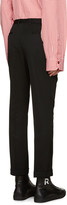 Thumbnail for your product : Raf Simons Black Wool Cropped Trousers
