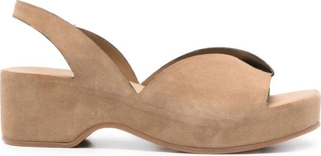 Del Carlo Slingback Platform Sandals