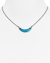 Thumbnail for your product : Alexis Bittar Lucite Capped Crescent Pendant Necklace, 16