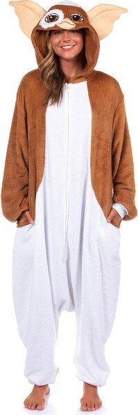 Intimo GremlinsGizmoKigurumiAdultFleeceUnionSuit80sMovieCharacterCostumePajamaSleepwear(2X/3X)