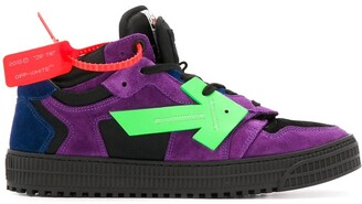 purple off white shoes