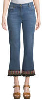 Thumbnail for your product : Etro Cropped Jeans w/ Passementerie Detail