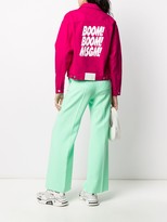 Thumbnail for your product : MSGM Boom logo print logo patch jacket