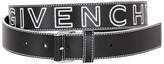 Thumbnail for your product : Givenchy 30mm Logo Printed Leather Belt