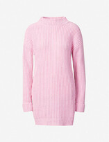 Thumbnail for your product : Moschino Waffle-knit cashmere and virgin wool-blend jumper