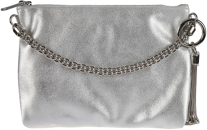 bag with silver chain strap