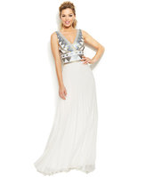 Thumbnail for your product : Xscape Evenings Sleeveless Tribal Sequin Gown