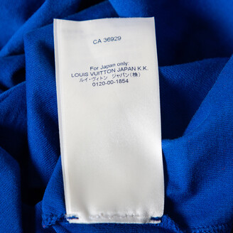 Louis Vuitton Blue Gradient Monogram Print Cotton Short Sleeve T