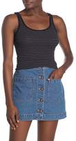 Thumbnail for your product : Vince Favorite Striped Ribbed Tank