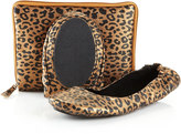 Thumbnail for your product : CitySlips Leopard-Print Foldable Ballerina Flats