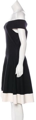 Christian Dior Off-The-Shoulder A-Line Dress