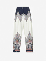 Thumbnail for your product : Etro Corsica high-rise relaxed-fit stretch-woven trousers