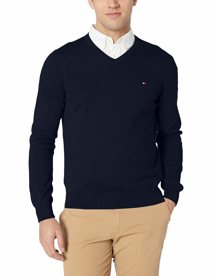 Tommy Hilfiger Cotton V Neck Sweater Store, 54% OFF | www.smokymountains.org