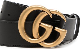 Gucci Double G leather belt