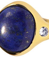 Thumbnail for your product : Pamela Love Essential Gold-plated, Lapis Lazuli And Topaz Ring - 6