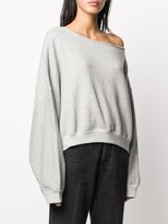 Thumbnail for your product : R 13 Off-The-Shoulder Sweatshirt