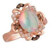 LeVian Neoplitan Opal and 14K Strawberry Gold Cocktail Ring