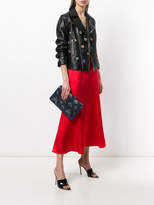 Thumbnail for your product : Casadei peacock clutch bag