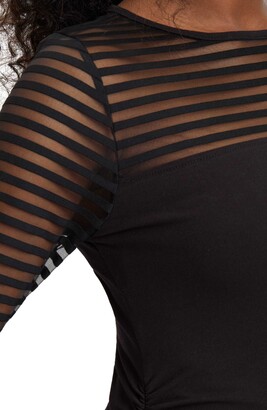 Stowaway Collection Shadow Stripe Maternity Top