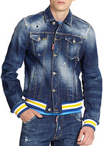 Thumbnail for your product : DSQUARED2 Distressed Denim Jacket