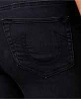 Thumbnail for your product : True Religion Ripped Dark Blue Wash Pull-On Runway Leggings