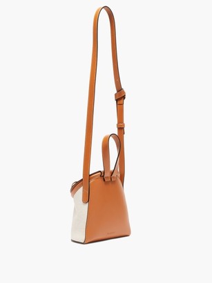J.W.Anderson Chain Small Leather And Canvas Cross-body Bag - Beige Multi