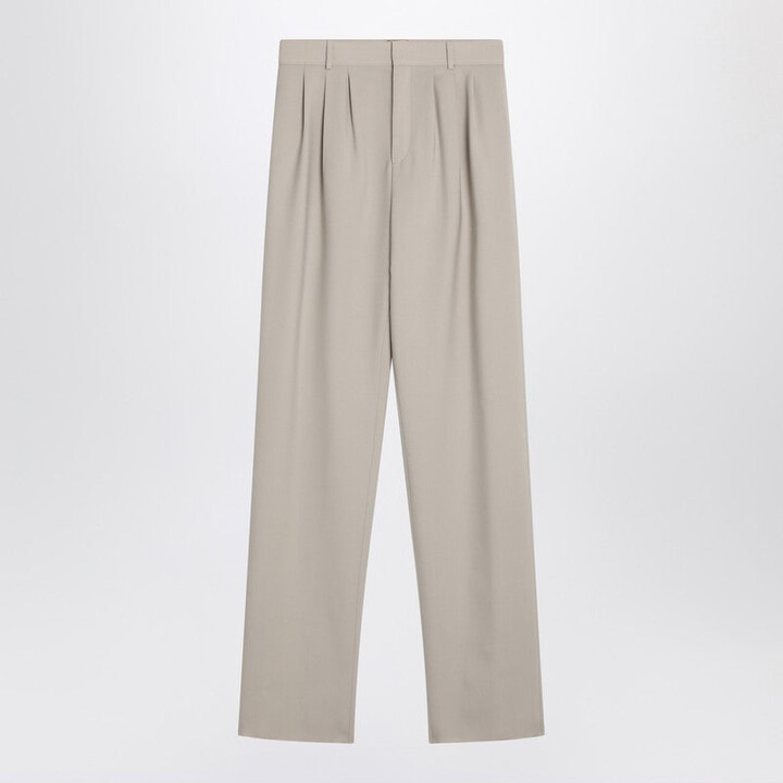Saint Laurent Beige Wool Trousers