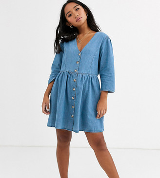 asos petite denim dress