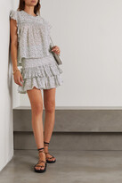 Thumbnail for your product : Etoile Isabel Marant Layona Ruffled Floral-print Cotton-voile Top