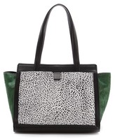 Thumbnail for your product : Loeffler Randall Embossed Walker Tote with Haircalf