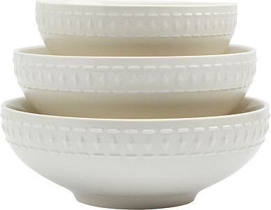 Tabletops Unlimited Bloom White 3-pc. Porcelain Dinnerware Set