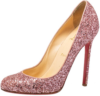 louboutin glitter heels