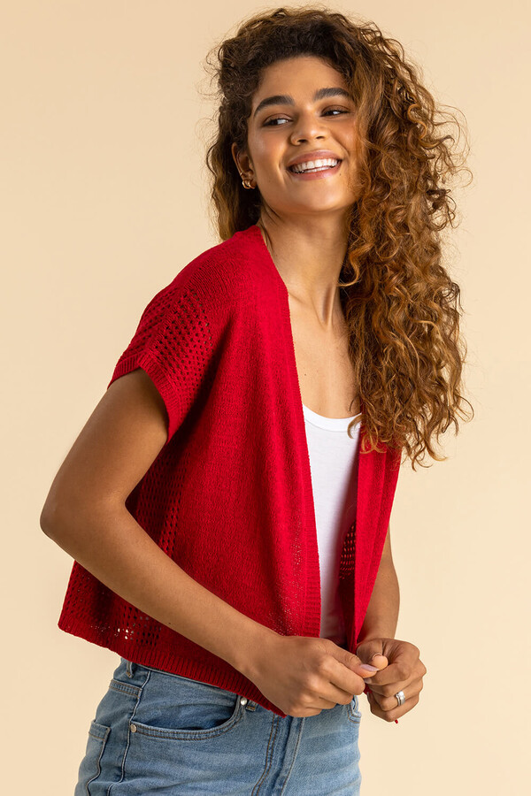 Roman Originals Tape Stitch Short Sleeve Shrug ShopStyle Cardigans