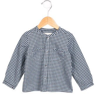 Bonpoint Girls' Gingham Button-Up Top