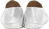 Thumbnail for your product : Maison Martin Margiela 7812 MM6 Maison Martin Margiela Silver Coated Slip-On Shoes