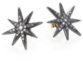 Thumbnail for your product : Mizuki Diamond and Sterling Silver Star Earrings