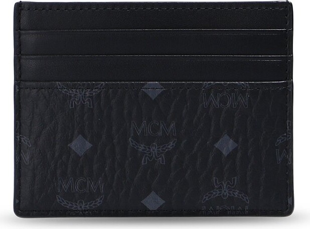 Mcm Men's Aren Maxi Monogram Money Clip Wallet - Black One-Size