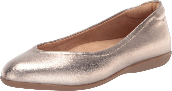 AA,N Naturalizer Womens Marianne Silver Casual Flats Size 10 319991 