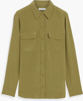 Thumbnail for your product : Equipment Slim Signature washed-silk shirt