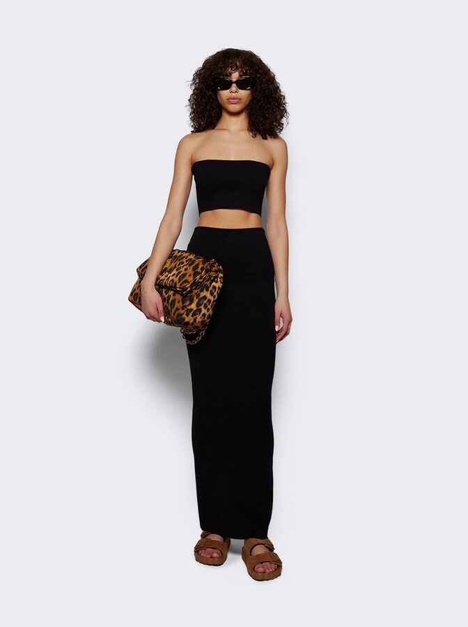 Knitted Maxi Skirt Black