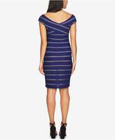 Thumbnail for your product : CeCe Jessa Off-The-Shoulder Textured Sheath Dress