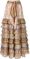 Thumbnail for your product : Zimmermann Tiered Paisley Print Skirt