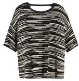 Thumbnail for your product : Eileen Fisher Stripe Organic Linen & Cotton Sweater