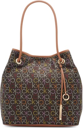 Buy Calvin Klein Women Brown Monogram Sling Bag - NNNOW.com